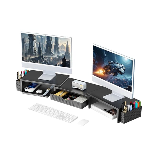 Gianotter Dual Monitor Stand Riser Review – The No-Assembly Desk Organiser That Declutters Your Workspace Instantly